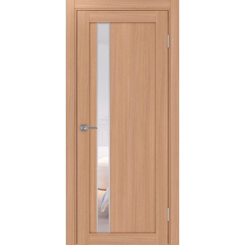 Межкомнатная дверь Турин 528.121 АПС молдинг SC, цвет ясень тёмный, заполнение Прозрачное, размер 200*80 см.