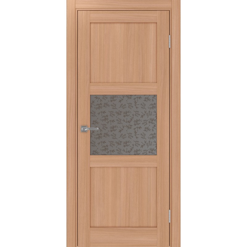 Межкомнатная дверь Турин 530.121, цвет ясень тёмный, заполнение Дали бронзовое, размер 200*80 см.