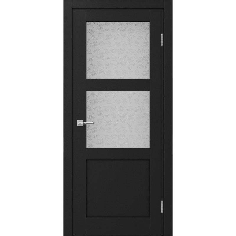 Межкомнатная дверь Турин 530.221, цвет Антрацит стекло Дали бесцветное, размер 80*200 см.