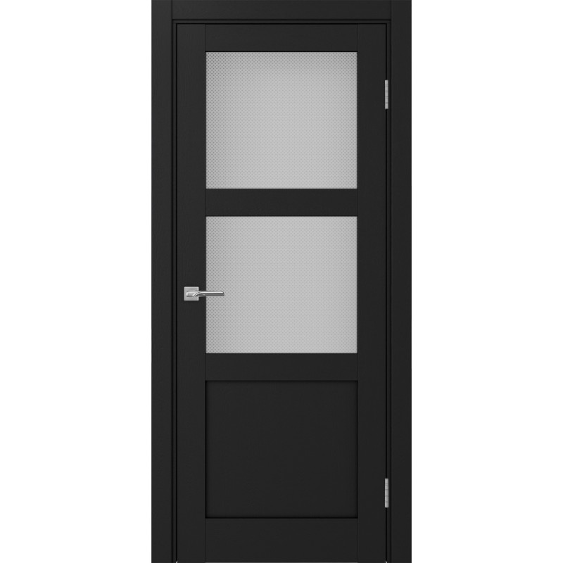 Межкомнатная дверь Турин 530.221, цвет Антрацит стекло Пунта бесцветное, размер 80*200 см.