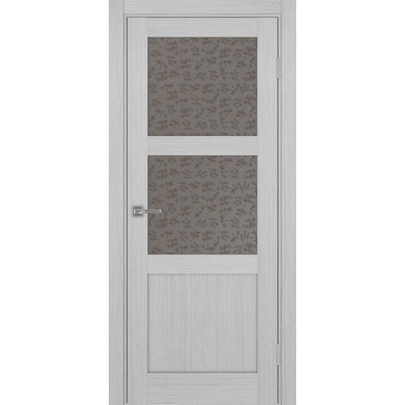 Межкомнатная дверь Турин 530.221, цвет дуб серый FL, заполнение Дали бронзовое, размер 200*60 см.