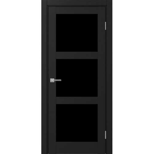 Турин 530.222, цвет Антрацит стекло LACчерный, размер 80*200 см.