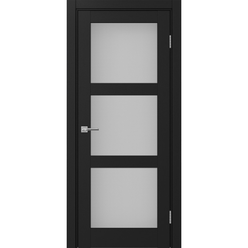 Межкомнатная дверь Турин 530.222, цвет Антрацит стекло Пунта бесцветное, размер 80*200 см.