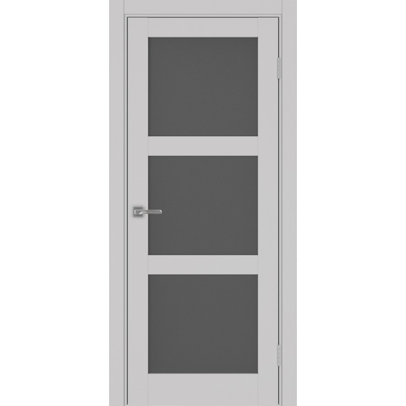 Межкомнатная дверь Турин 530.222, цвет пепельный, заполнение Графит матовое, размер 200*80 см.