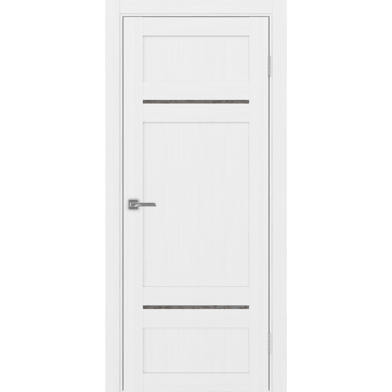 Межкомнатная дверь Турин 532.12121, цвет белый лёд, заполнение Дали бронзовое, размер 200*30 см.