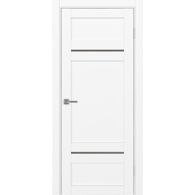 Межкомнатная дверь Турин 532.12121, цвет белый снежный, заполнение Пунта бронзовое, размер 200*80 см.