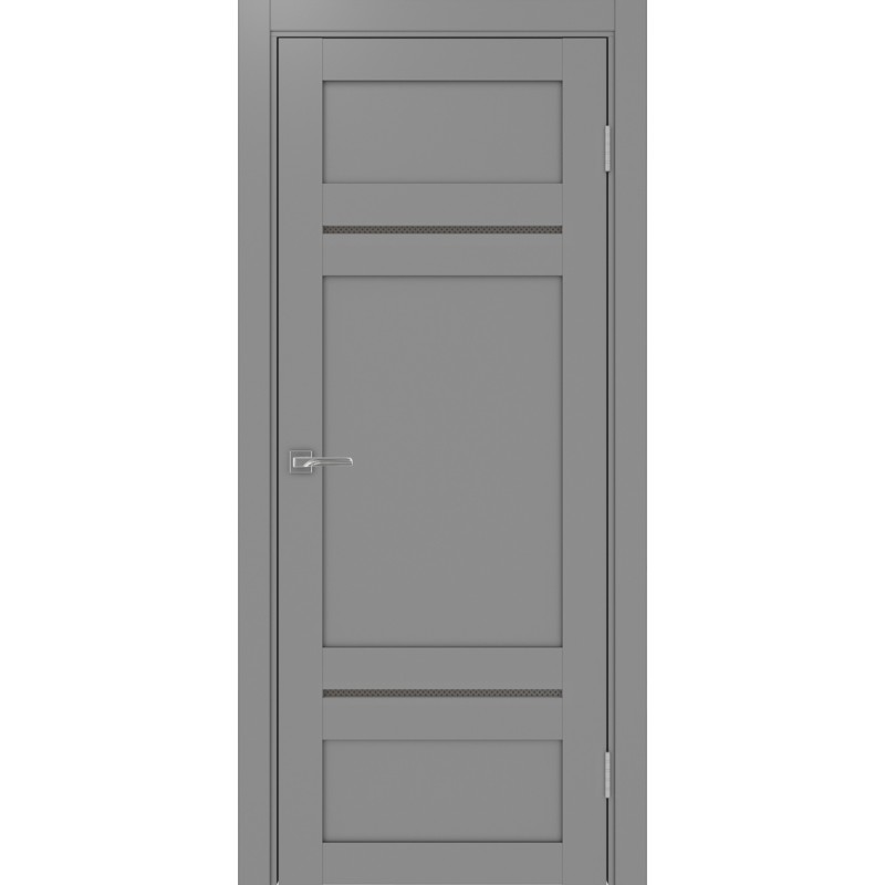 Межкомнатная дверь Турин 532.12121, цвет серый, заполнение Пунта бронзовое, размер 200*80 см.