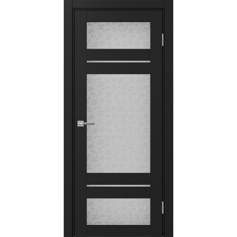 Межкомнатная дверь Турин 532.22222, цвет Антрацит стекло Дали бесцветное, размер 80*200 см.