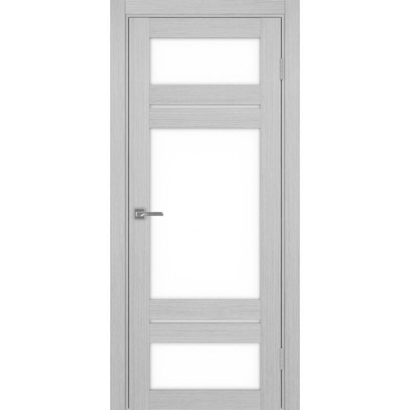 Межкомнатная дверь Турин 532.22222, цвет Дуб Серый FL стекло LACбелый, размер 80*200 см.