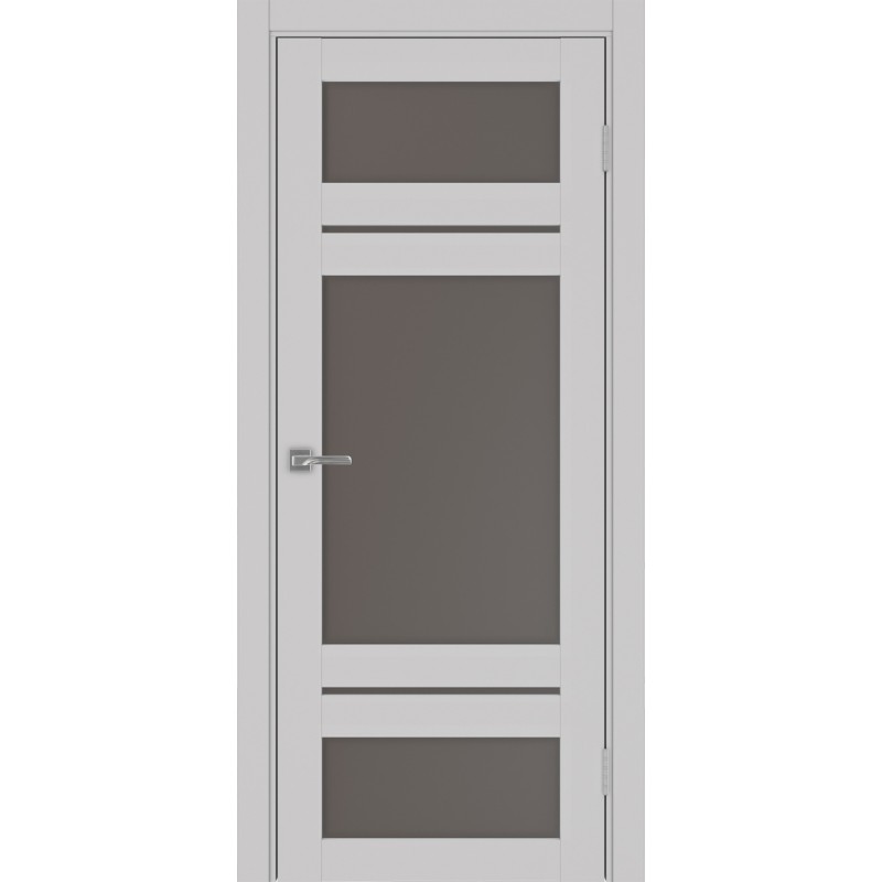 Межкомнатная дверь Турин 532.22222, цвет пепельный, заполнение Бронза матовое, размер 200*80 см.