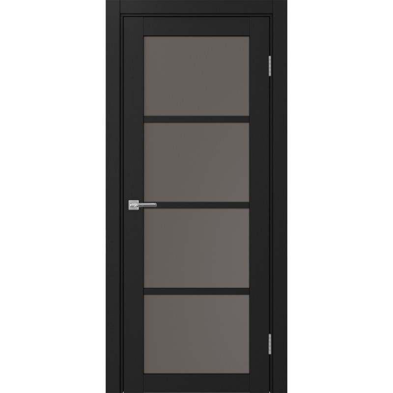 Межкомнатная дверь Турин 540.2222, цвет Антрацит стекло Бронза матовое, размер 80*200 см.