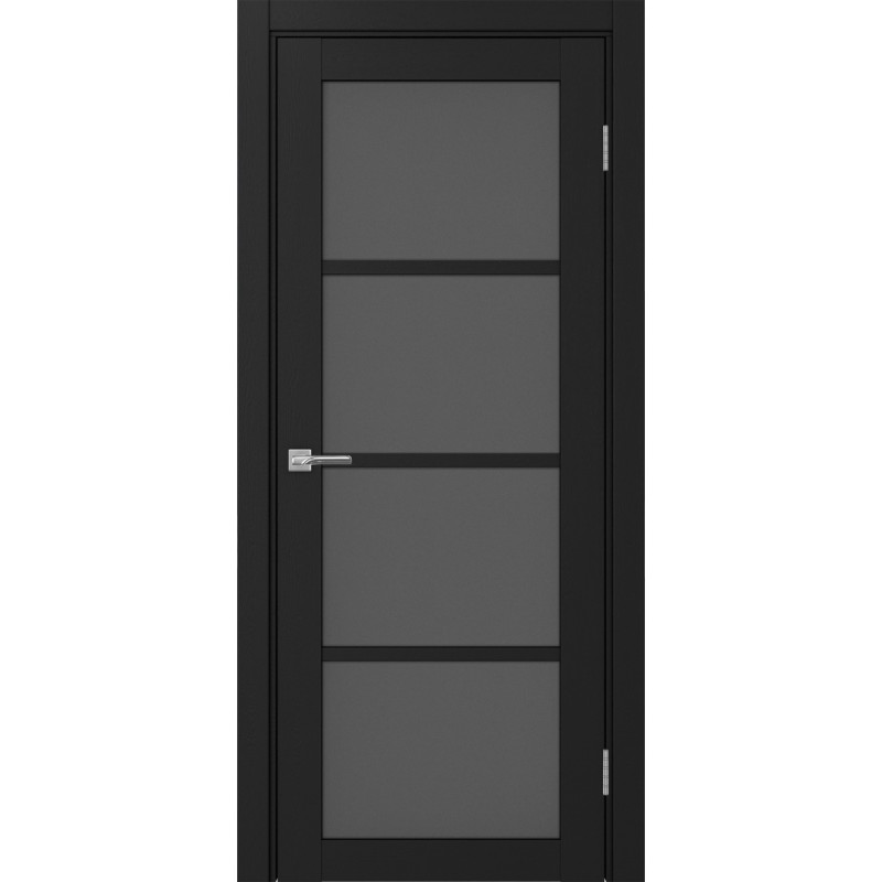 Межкомнатная дверь Турин 540.2222, цвет Антрацит стекло Графит матовое, размер 80*200 см.