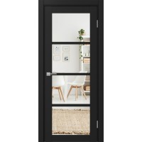 Турин 540.2222, цвет Антрацит стекло Зеркало/Зеркало, размер 80*200 см.