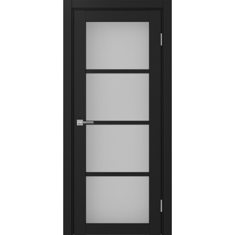 Межкомнатная дверь Турин 540.2222, цвет Антрацит стекло Пунта бесцветное, размер 80*200 см.