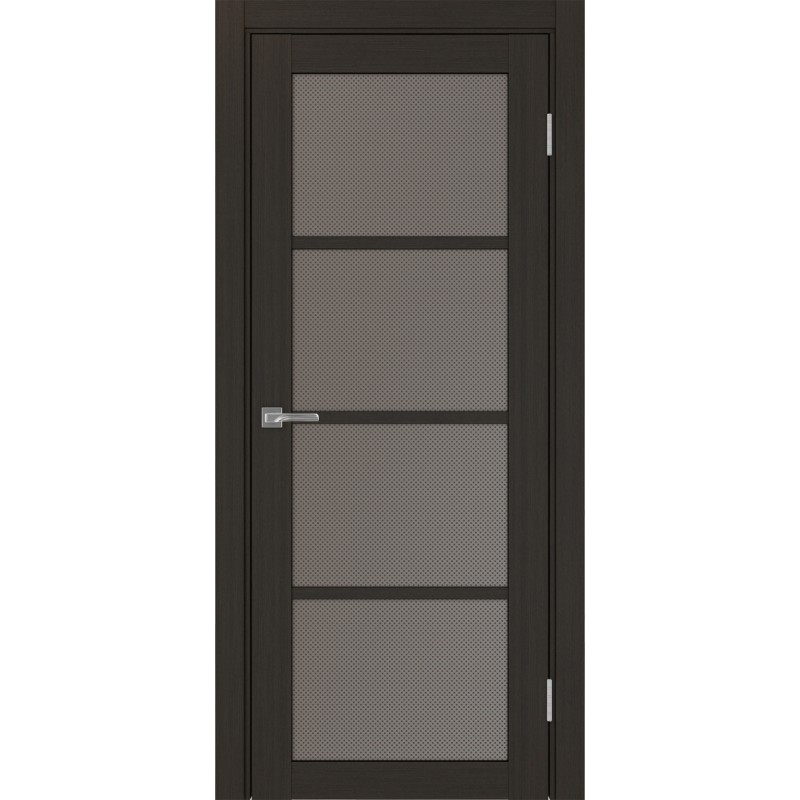 Межкомнатная дверь Турин 540.2222, цвет венге FL, заполнение Пунта бронзовое, размер 200*30 см.