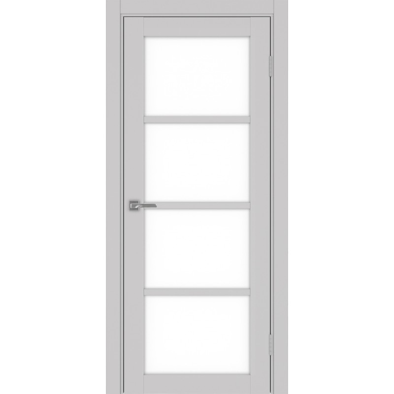 Межкомнатная дверь Турин 540.2222, цвет пепельный, заполнение LACбелый, размер 200*80 см.