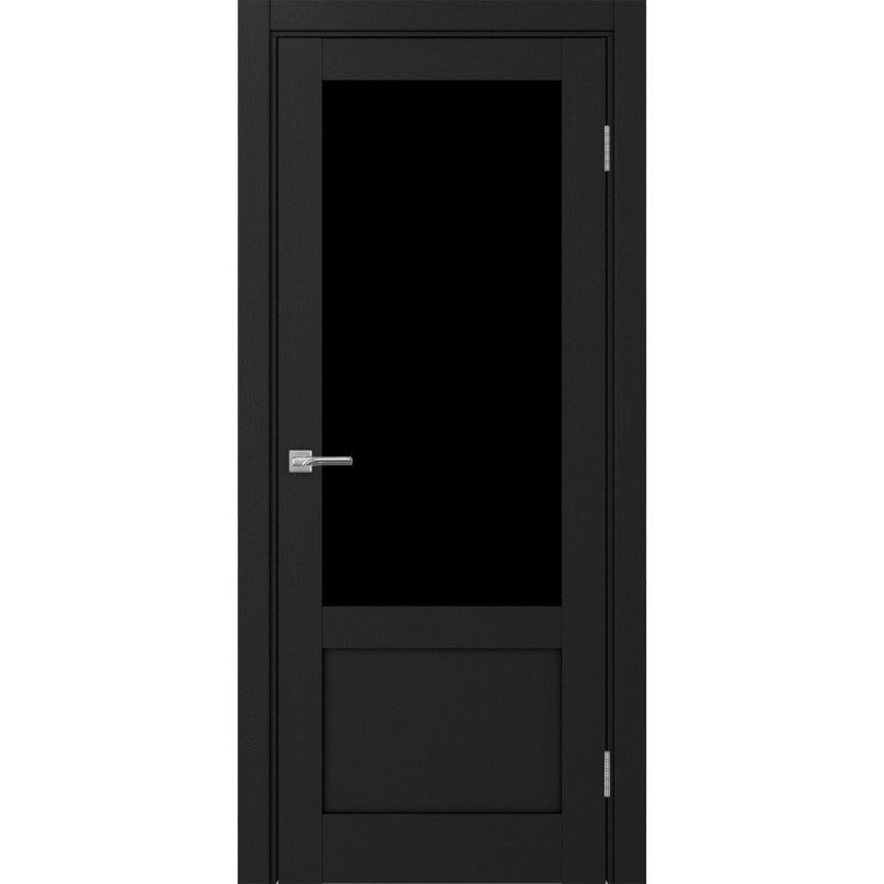 Межкомнатная дверь Турин 540ПФ.21, цвет Антрацит стекло LACчерный, размер 80*200 см.