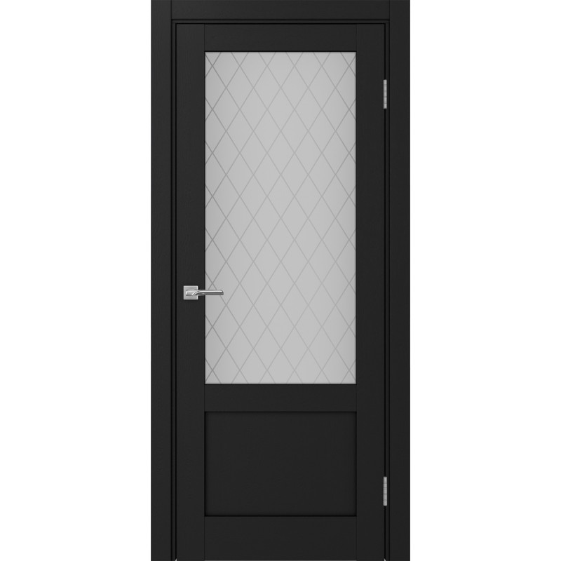 Межкомнатная дверь Турин 540ПФ.21, цвет Антрацит Кристалл б.цвразмер 80*200 см.