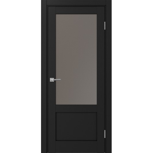 Турин 540ПФ.21, цвет Антрацит стекло Пунта бронзовое, размер 80*200 см.