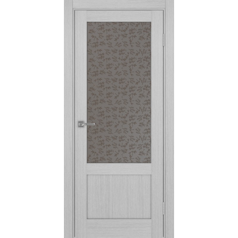 Межкомнатная дверь Турин 540ПФ.21, цвет дуб серый FL, заполнение Дали бронзовое, размер 200*80 см.