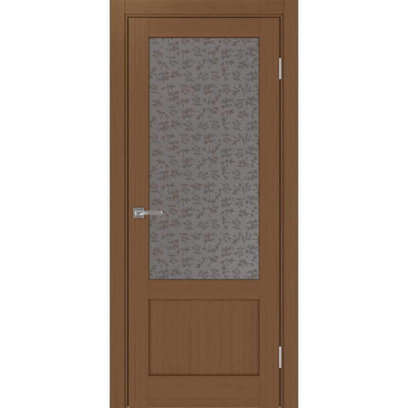 Межкомнатная дверь Турин 540ПФ.21, цвет орех NL, заполнение Дали бронзовое, размер 200*80 см.