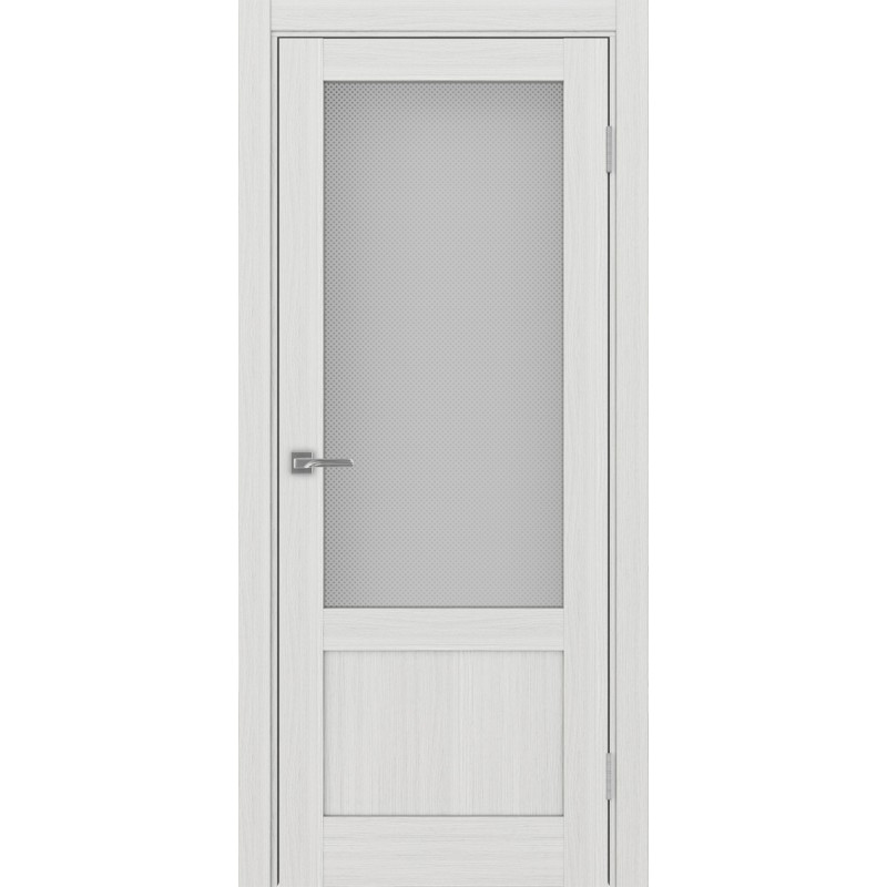 Межкомнатная дверь Турин 540ПФ.21, цвет ясень серебристый, заполнение Пунта бесцветное, размер 200*80 см.