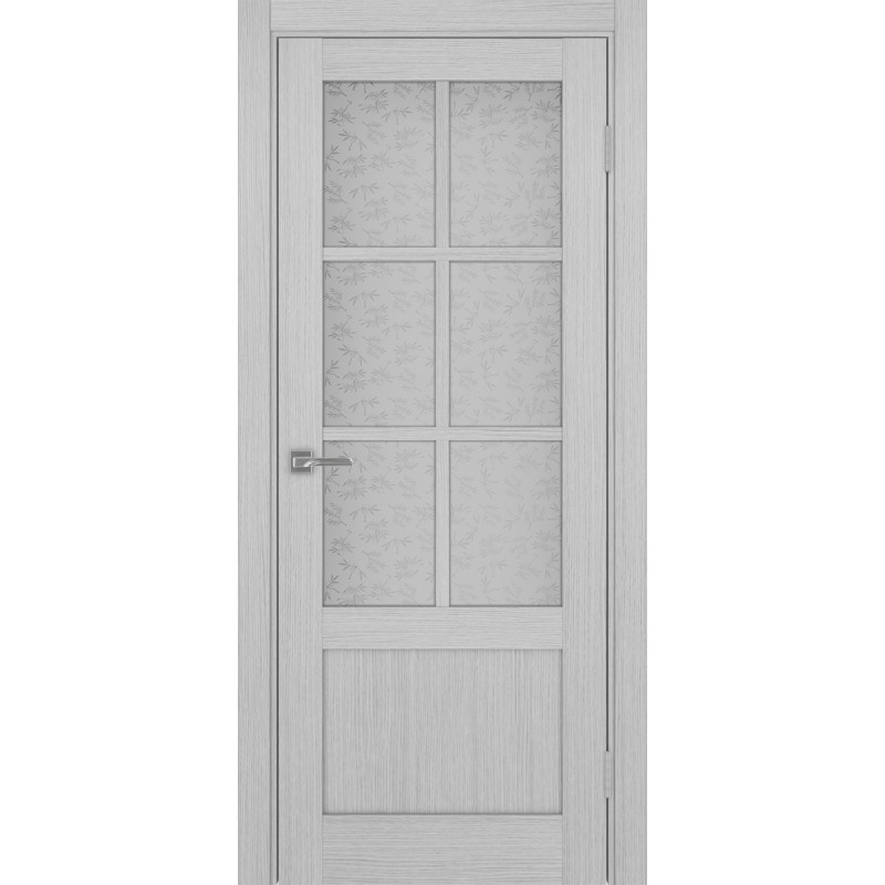Межкомнатная дверь Турин 541ПФ.2221, цвет дуб серый FL, заполнение Дали бесцветное, размер 200*80 см.