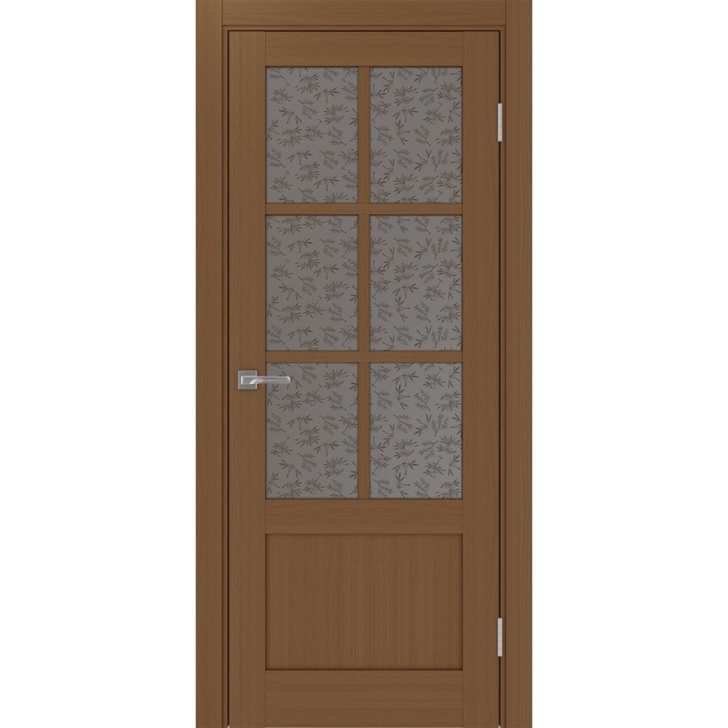 Межкомнатная дверь Турин 541ПФ.2221, цвет орех NL, заполнение Дали бронзовое, размер 200*70 см.