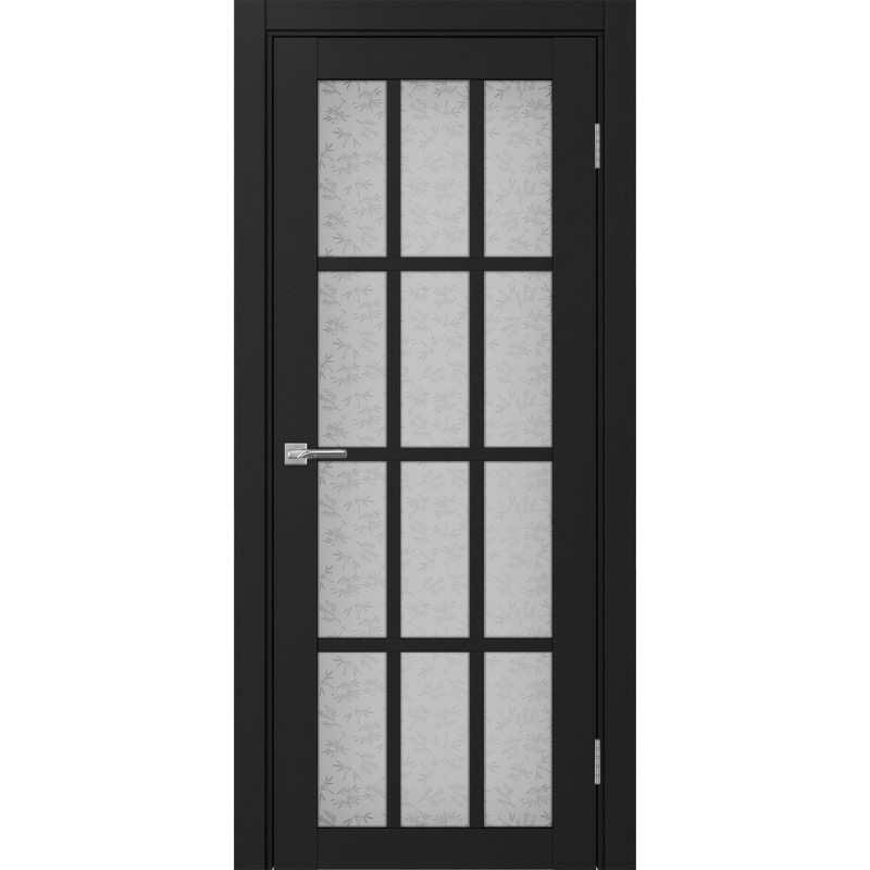 Межкомнатная дверь Турин 542.2222, цвет Антрацит стекло Дали бесцветное, размер 80*200 см.