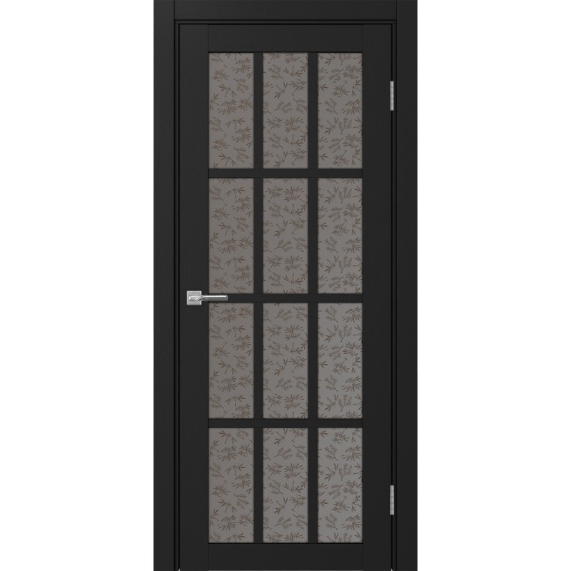 Межкомнатная дверь Турин 542.2222, цвет Антрацит стекло Дали бронзовое, размер 80*200 см.