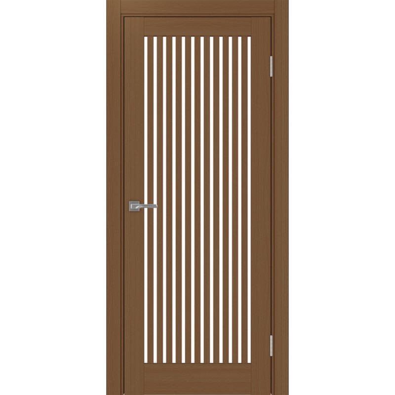 Межкомнатная дверь Турин 543.2, цвет орех NL, заполнение LACбелый, размер 200*80 см.