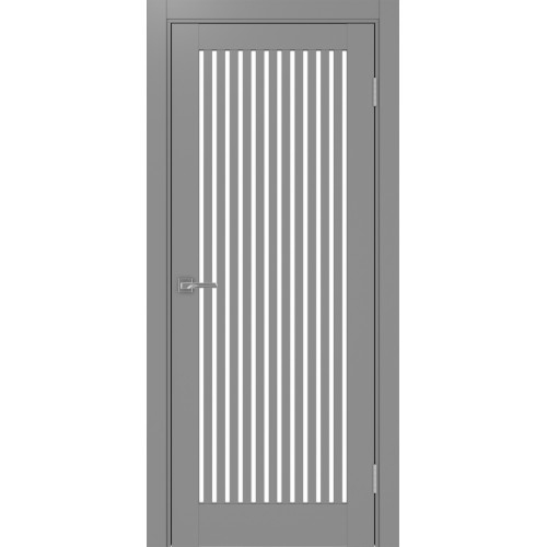 Турин 543.2, цвет Серый стекло LACбелый, размер 80*200 см.