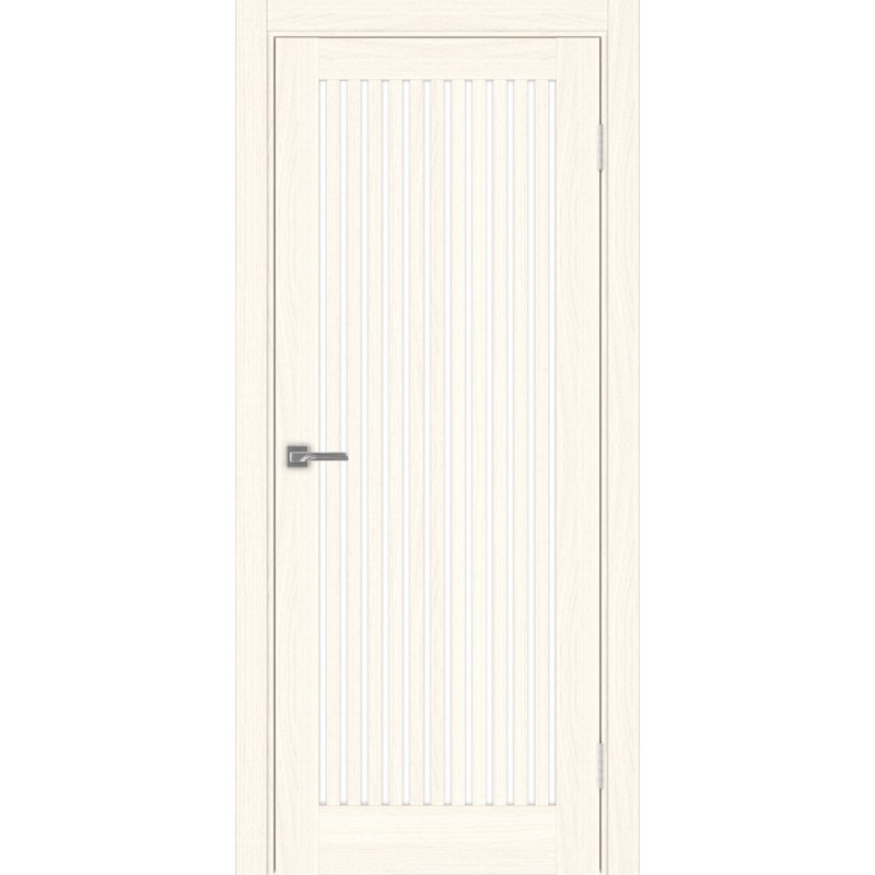 Межкомнатная дверь Турин 543.2, цвет ясень светлый, заполнение LACбелый, размер 200*80 см.