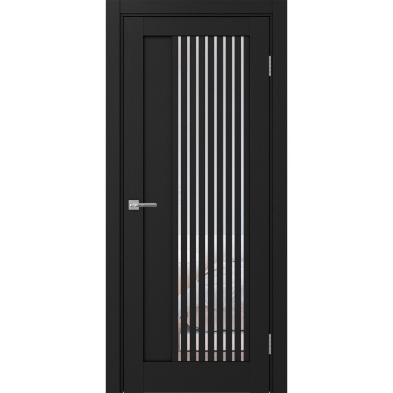 Межкомнатная дверь Турин 544.12, цвет Антрацит стекло Прозрачное, размер 80*200 см.