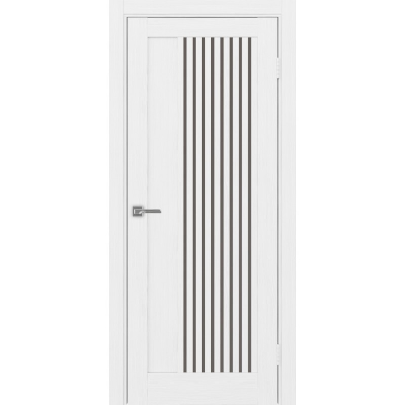 Межкомнатная дверь Турин 544.12, цвет белый лёд, заполнение Бронза матовое, размер 200*80 см.