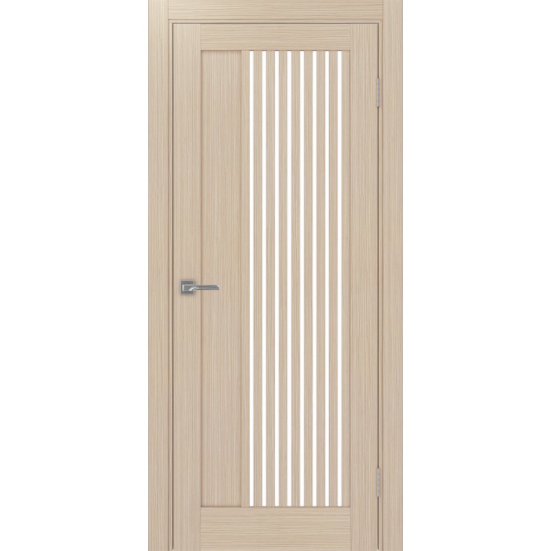 Межкомнатная дверь Турин 544.12, цвет Дуб беленый FL стекло LACбелый, размер 80*200 см.