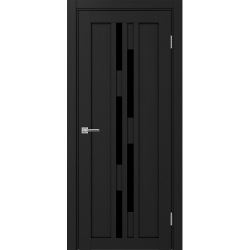 Турин 551.121, цвет Антрацит стекло LACчерный, размер 80*200 см.