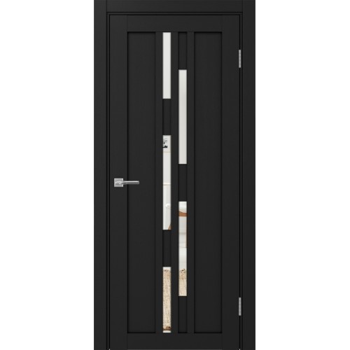 Турин 551.121, цвет Антрацит стекло Зеркало, размер 80*200 см.