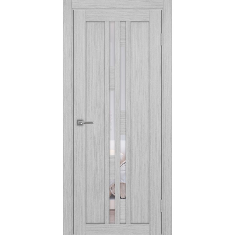 Межкомнатная дверь Турин 551.121, цвет дуб серый FL, заполнение Прозрачное, размер 200*80 см.