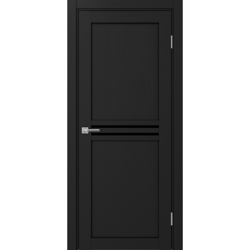 Межкомнатная дверь Турин 552.12, цвет Антрацит стекло LACчерный, размер 80*200 см.