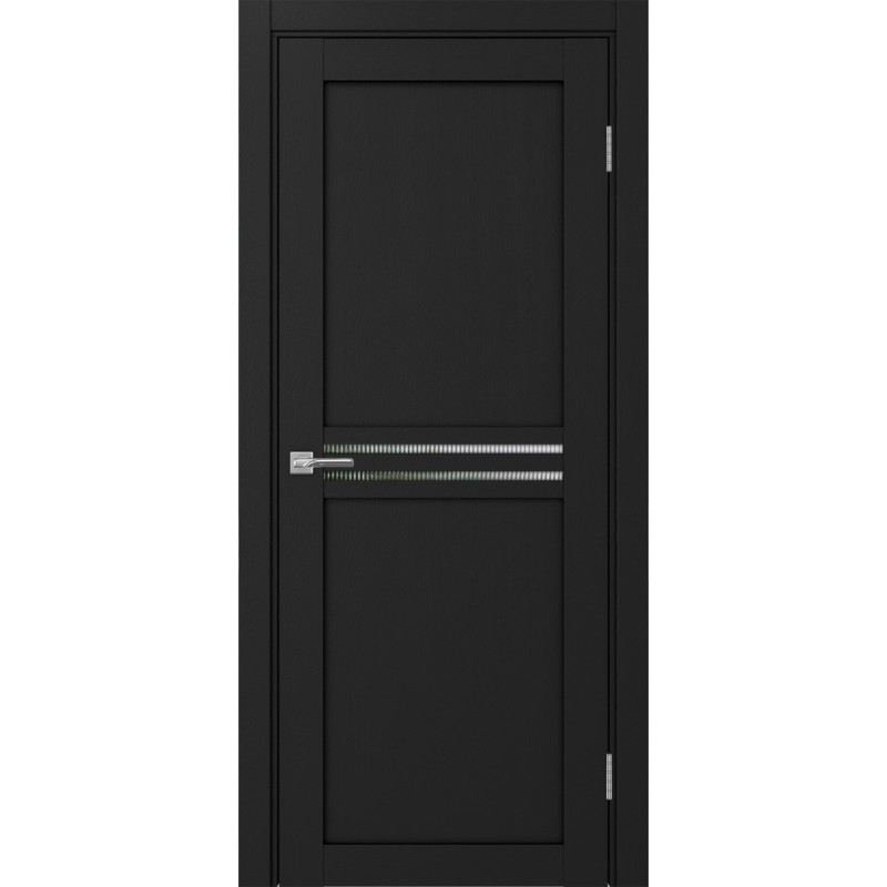 Межкомнатная дверь Турин 552.12, цвет Антрацит стекло Мору, размер 80*200 см.