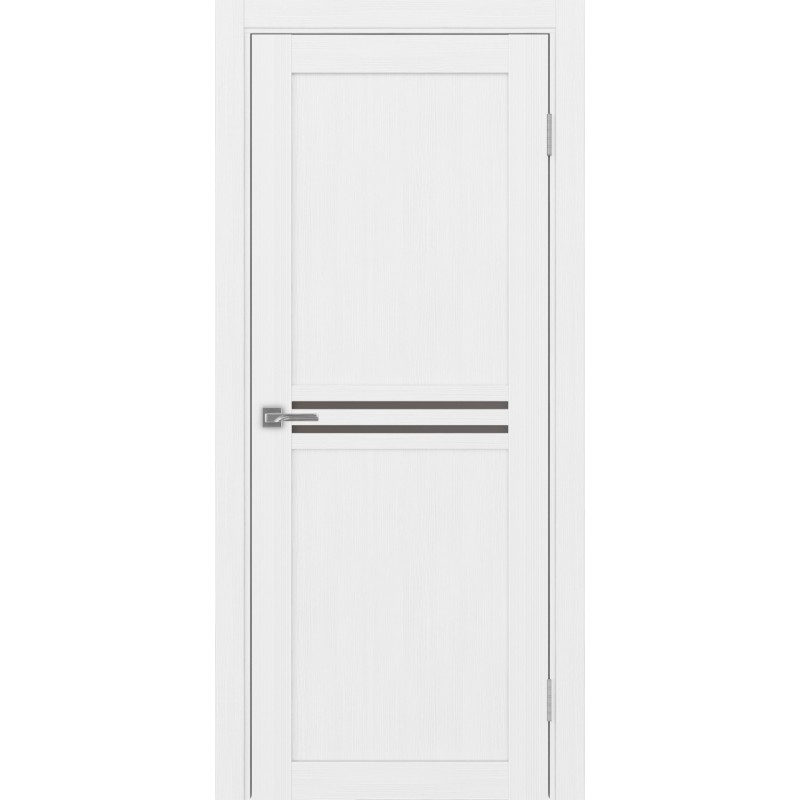 Межкомнатная дверь Турин 552.12, цвет белый лёд, заполнение Бронза матовое, размер 200*80 см.