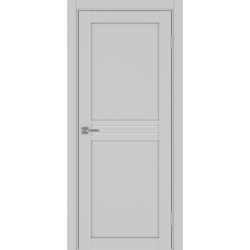 Межкомнатная дверь Турин 552.12, цвет Пепельный стекло LACбелый, размер 80*200 см.