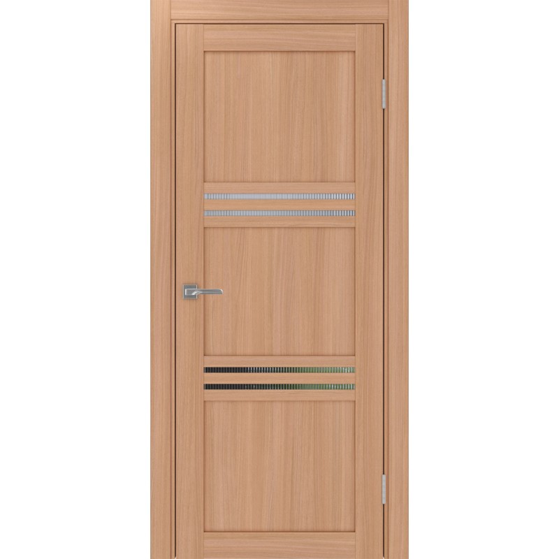 Межкомнатная дверь Турин 553.12, цвет ясень тёмный, заполнение Мору, размер 200*80 см.