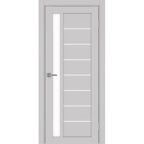 Турин 554.21, цвет Пепельный стекло LACбелый, размер 80*200 см.