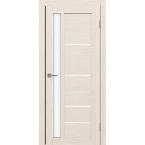 Турин 554.21, цвет Ясень перламутровый стекло LACбелый, размер 80*200 см.