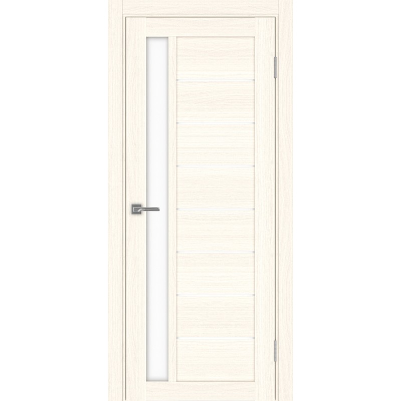 Межкомнатная дверь Турин 554.21, цвет ясень светлый, заполнение LACбелый, размер 200*80 см.