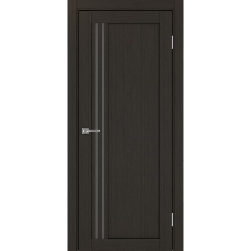 Межкомнатная дверь Турин 555.21, цвет венге FL, заполнение Графит матовое, размер 200*80 см.