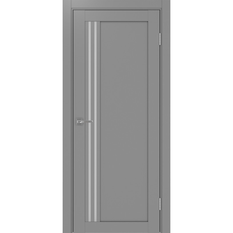 Межкомнатная дверь Турин 555.21, цвет серый, заполнение Мателюкс, размер 200*80 см.