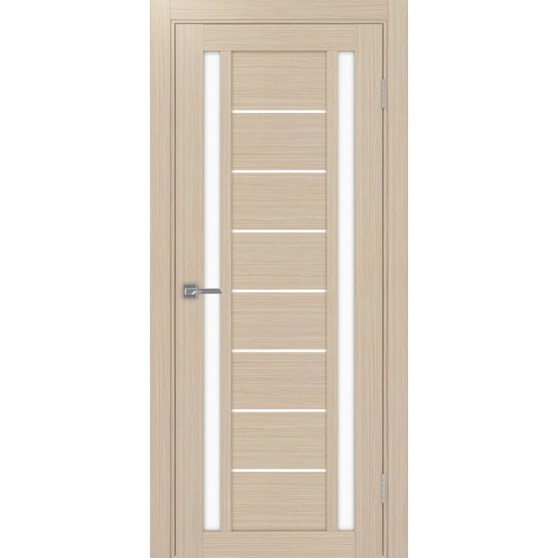 Межкомнатная дверь Турин 558.212, цвет Дуб беленый FL стекло LACбелый, размер 80*200 см.